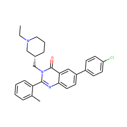 CCN1CCC[C@H](Cn2c(-c3ccccc3C)nc3ccc(-c4ccc(Cl)cc4)cc3c2=O)C1 ZINC000028711900