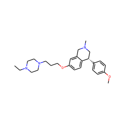 CCN1CCN(CCCOc2ccc3c(c2)CN(C)C[C@@H]3c2ccc(OC)cc2)CC1 ZINC000028818107