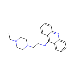CCN1CCN(CCNc2c3ccccc3nc3ccccc23)CC1 ZINC000045324835