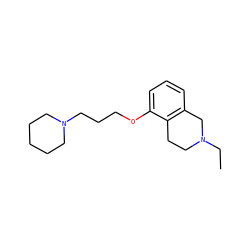CCN1CCc2c(cccc2OCCCN2CCCCC2)C1 ZINC000036188067