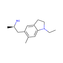 CCN1CCc2cc(C[C@@H](C)N)c(C)cc21 ZINC000029213877