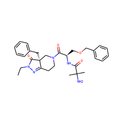 CCN1N=C2CCN(C(=O)[C@@H](COCc3ccccc3)NC(=O)C(C)(C)N)C[C@]2(Cc2ccccc2)C1=O ZINC000013687652