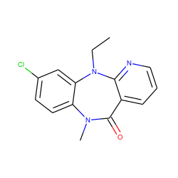 CCN1c2cc(Cl)ccc2N(C)C(=O)c2cccnc21 ZINC000005842605