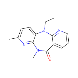 CCN1c2ccc(C)nc2N(C)C(=O)c2cccnc21 ZINC000005842839