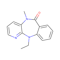 CCN1c2ccccc2C(=O)N(C)c2cccnc21 ZINC000005842961
