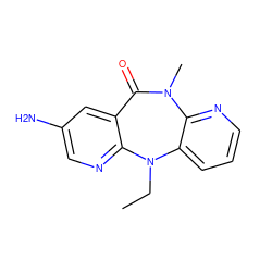 CCN1c2cccnc2N(C)C(=O)c2cc(N)cnc21 ZINC000005843296
