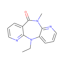 CCN1c2cccnc2N(C)C(=O)c2cccnc21 ZINC000005843302