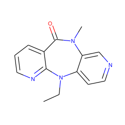 CCN1c2ccncc2N(C)C(=O)c2cccnc21 ZINC000005843311