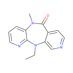 CCN1c2cnccc2C(=O)N(C)c2cccnc21 ZINC000005843315