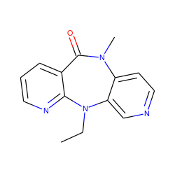 CCN1c2cnccc2N(C)C(=O)c2cccnc21 ZINC000005843320