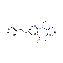 CCN1c2ncc(CCc3cccnc3)cc2C(=O)N(C)c2cccnc21 ZINC000005842320