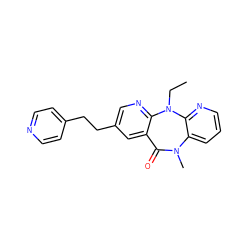 CCN1c2ncc(CCc3ccncc3)cc2C(=O)N(C)c2cccnc21 ZINC000005842332
