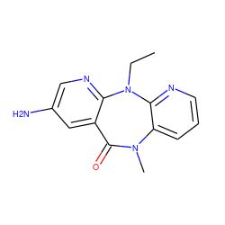 CCN1c2ncc(N)cc2C(=O)N(C)c2cccnc21 ZINC000005842390