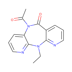 CCN1c2ncccc2C(=O)N(C(C)=O)c2cccnc21 ZINC000005842052