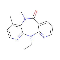 CCN1c2ncccc2C(=O)N(C)c2c(C)ccnc21 ZINC000005842063