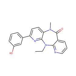 CCN1c2ncccc2C(=O)N(C)c2ccc(-c3cccc(O)c3)nc21 ZINC000005841929