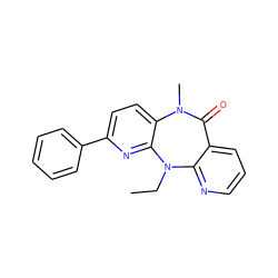 CCN1c2ncccc2C(=O)N(C)c2ccc(-c3ccccc3)nc21 ZINC000005841942