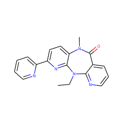 CCN1c2ncccc2C(=O)N(C)c2ccc(-c3ccccn3)nc21 ZINC000005841959
