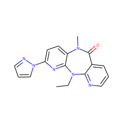 CCN1c2ncccc2C(=O)N(C)c2ccc(-n3cccn3)nc21 ZINC000005842036