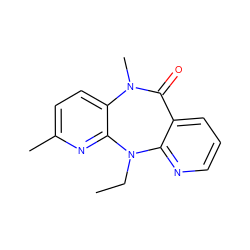 CCN1c2ncccc2C(=O)N(C)c2ccc(C)nc21 ZINC000005841756