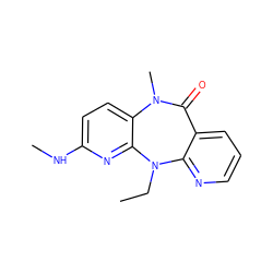 CCN1c2ncccc2C(=O)N(C)c2ccc(NC)nc21 ZINC000006385172