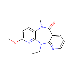 CCN1c2ncccc2C(=O)N(C)c2ccc(OC)nc21 ZINC000005841784