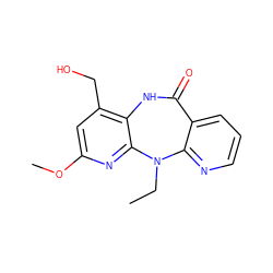 CCN1c2ncccc2C(=O)Nc2c(CO)cc(OC)nc21 ZINC000005842138