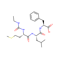 CCNC(=O)N[C@@H](CCSC)C(=O)N[C@@H](CC(C)C)C(=O)N[C@@H](Cc1ccccc1)C(=O)O ZINC000013746807