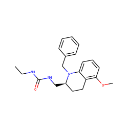 CCNC(=O)NC[C@@H]1CCc2c(OC)cccc2N1Cc1ccccc1 ZINC000473111500