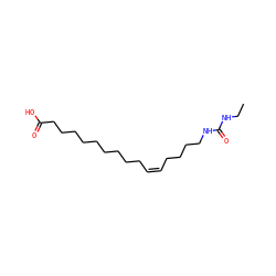 CCNC(=O)NCCCC/C=C\CCCCCCCCCC(=O)O ZINC000043073282