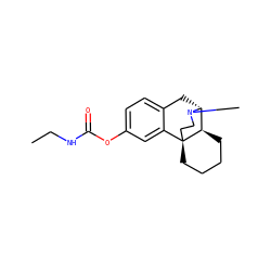 CCNC(=O)Oc1ccc2c(c1)[C@@]13CCCC[C@@H]1[C@@H](C2)N(C)CC3 ZINC000036221668
