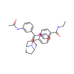 CCNC(=O)c1ccc(C(=C2C[C@@H]3CC[C@H](C2)N3Cc2ccccn2)c2cccc(NC(C)=O)c2)cc1 ZINC000028397469