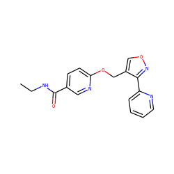 CCNC(=O)c1ccc(OCc2conc2-c2ccccn2)nc1 ZINC000143288903