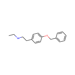 CCNCCc1ccc(OCc2ccccc2)cc1 ZINC000013681042