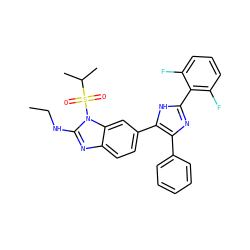 CCNc1nc2ccc(-c3[nH]c(-c4c(F)cccc4F)nc3-c3ccccc3)cc2n1S(=O)(=O)C(C)C ZINC000029131147