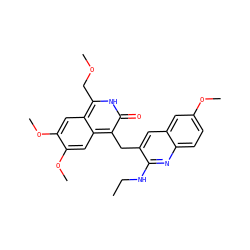 CCNc1nc2ccc(OC)cc2cc1Cc1c(=O)[nH]c(COC)c2cc(OC)c(OC)cc12 ZINC000201608006