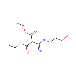 CCOC(=O)C(C(=N)NCCCO)C(=O)OCC ZINC000007991503