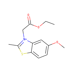 CCOC(=O)C[n+]1c(C)sc2ccc(OC)cc21 ZINC000004713925