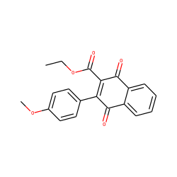 CCOC(=O)C1=C(c2ccc(OC)cc2)C(=O)c2ccccc2C1=O ZINC000000290988