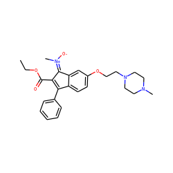 CCOC(=O)C1=C(c2ccccc2)c2ccc(OCCN3CCN(C)CC3)cc2/C1=[N+](/C)[O-] ZINC000101141169