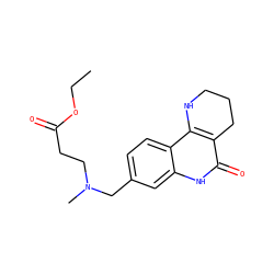 CCOC(=O)CCN(C)Cc1ccc2c3c(c(=O)[nH]c2c1)CCCN3 ZINC000118733664