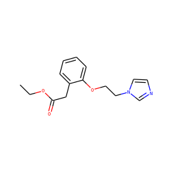 CCOC(=O)Cc1ccccc1OCCn1ccnc1 ZINC000029218766