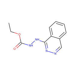CCOC(=O)NNc1nncc2ccccc12 ZINC000018055768