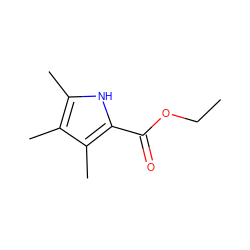 CCOC(=O)c1[nH]c(C)c(C)c1C ZINC000000050254
