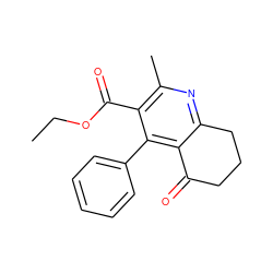 CCOC(=O)c1c(C)nc2c(c1-c1ccccc1)C(=O)CCC2 ZINC000000169171