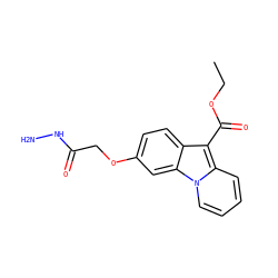 CCOC(=O)c1c2ccc(OCC(=O)NN)cc2n2ccccc12 ZINC000001398659