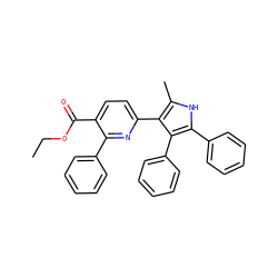 CCOC(=O)c1ccc(-c2c(C)[nH]c(-c3ccccc3)c2-c2ccccc2)nc1-c1ccccc1 ZINC000169353764
