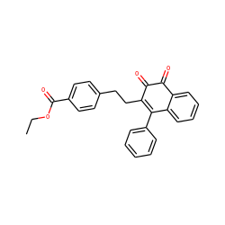 CCOC(=O)c1ccc(CCC2=C(c3ccccc3)c3ccccc3C(=O)C2=O)cc1 ZINC000013443969