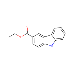 CCOC(=O)c1ccc2[nH]c3ccccc3c2c1 ZINC000002319505