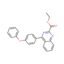 CCOC(=O)c1nc(-c2ccc(Oc3ccccc3)cc2)c2ccccc2n1 ZINC000115759958